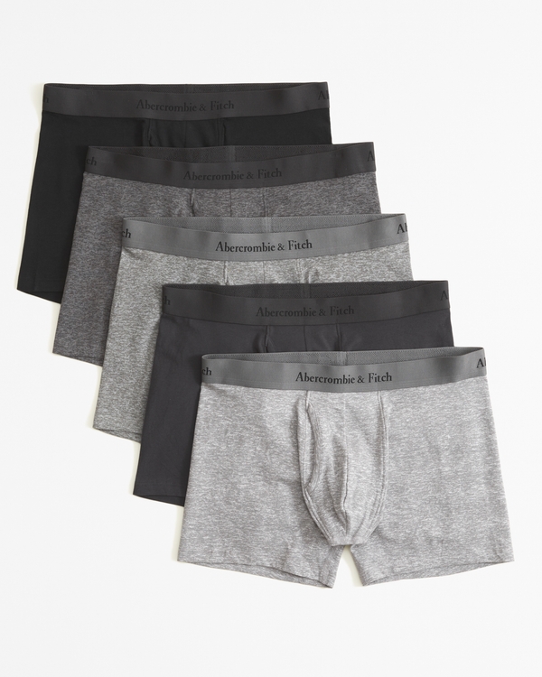 5" 5-Pack Boxer Briefs, Gray Multicolor view 1