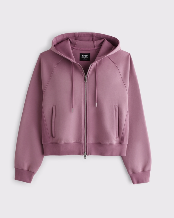 YPB neoKNIT MAX Full-Zip Hoodie, Pink Marsala view 1