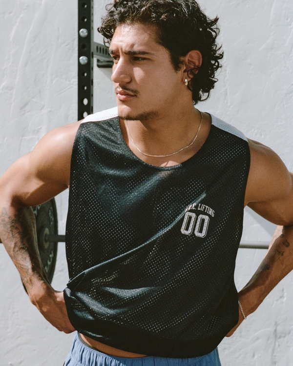 YPB Mesh Tank, Black view 1