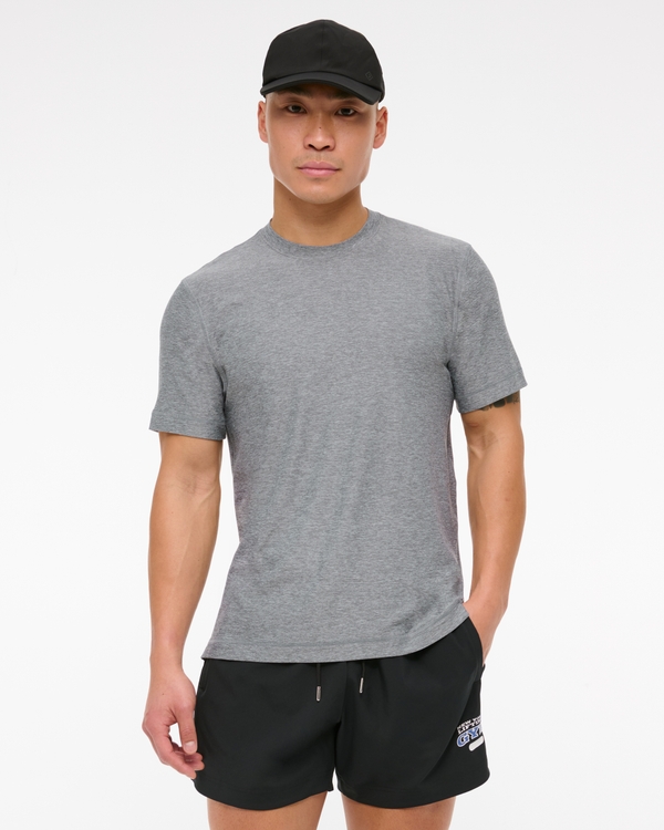 YPB powerSOFT Lifting Tee, Heather Gray view 1