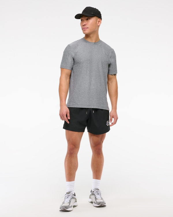 YPB powerSOFT Lifting Tee, Heather Gray view 2