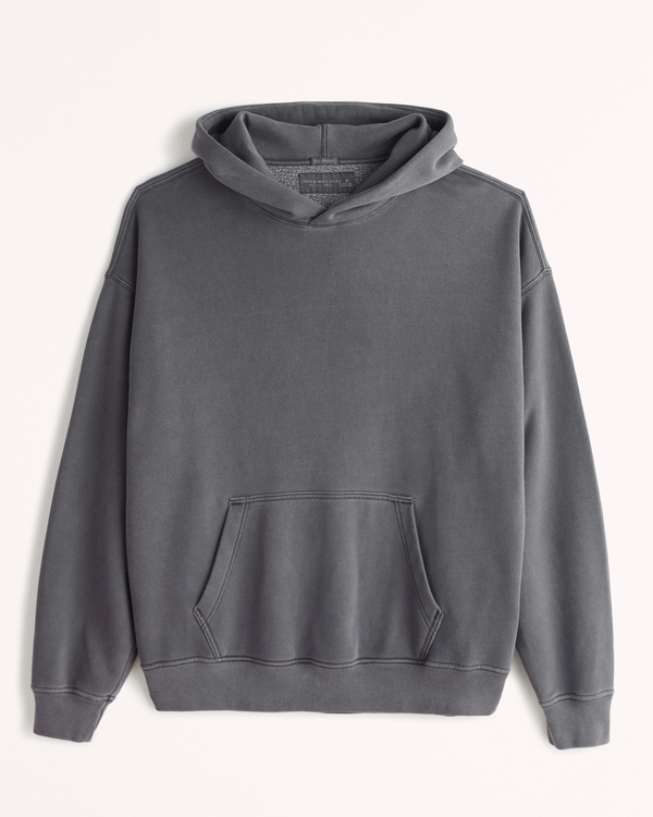 Essential Popover Hoodie, Dark Gray view 1