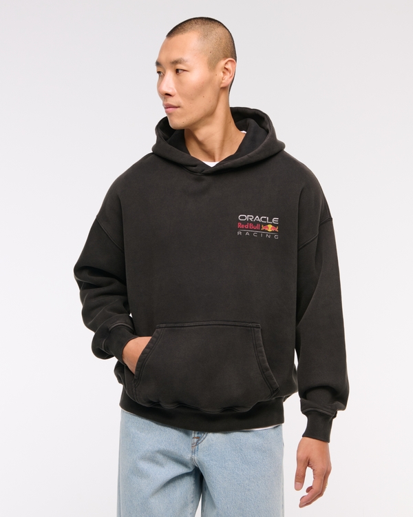 Oracle Red Bull Racing Graphic Popover Hoodie, Black view 1