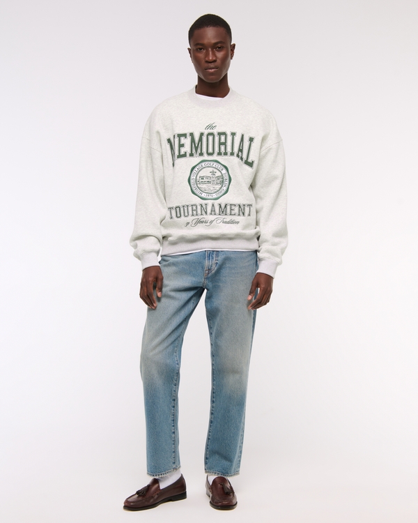 Memorial Tournament Graphic Crew Sweatshirt, Light Heather Gray view 2