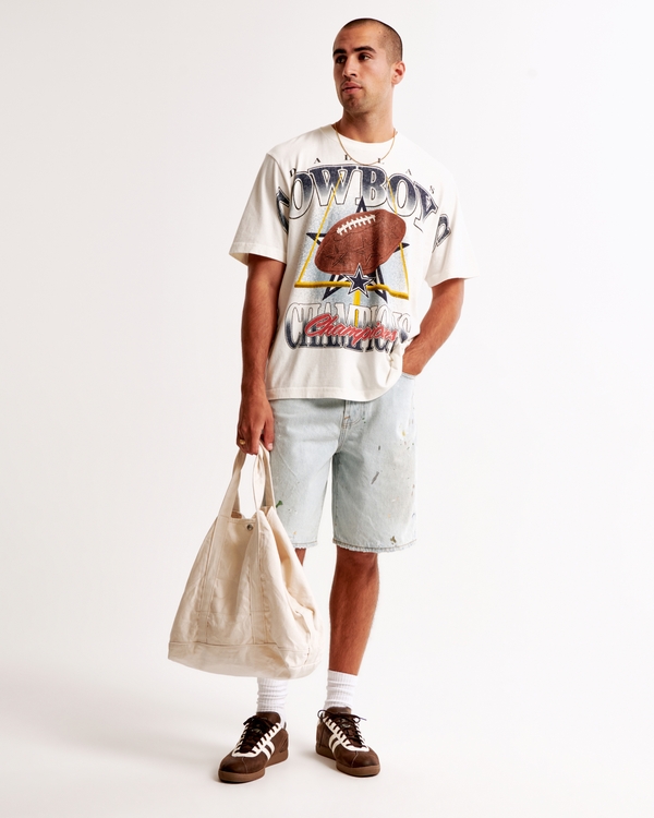 Dallas Cowboys Vintage-Inspired Graphic Tee, Cream view 1