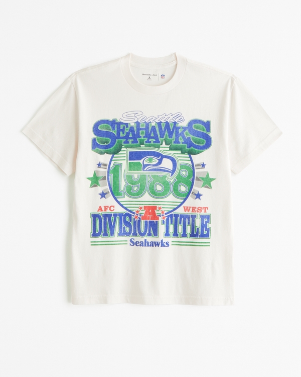 Seattle Seahawks Graphic Tee, Cream view 1