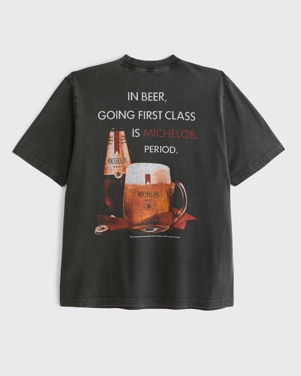 Michelob Vintage-Inspired Graphic Tee, Black view 1