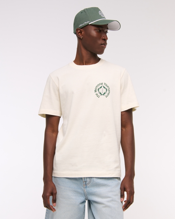 Memorial Tournament Graphic Tee, Cream view 2