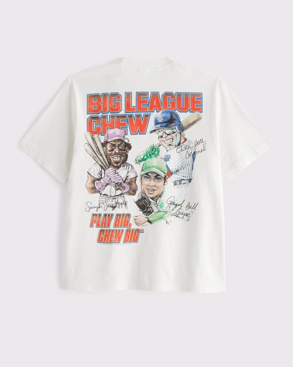 Big League Chew Vintage-Inspired Graphic Tee, Cream view 1