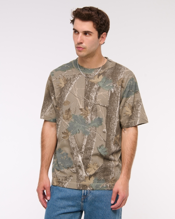 Vintage-Inspired Tee, Brown Camo view 1
