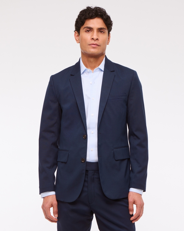 The A&F Collins Tailored Slim Blazer, Deep Navy view 1