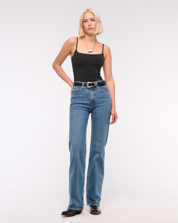 Bra-Free 90s Cami Bodysuit, Black view 2