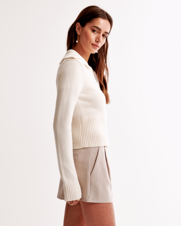 Mid Rise Pleated Mini Skort, Ash view 2