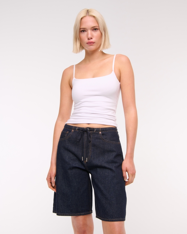 Mid Rise Jort, Dark Rinse view 1