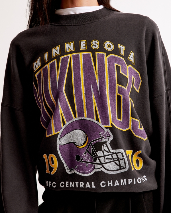 Minnesota Vikings Graphic Oversized Sunday Crew, Vikings view 2