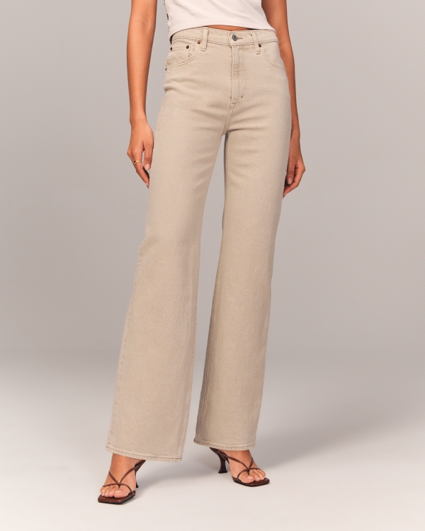 High Rise 90s Relaxed Jean, Oat view 2