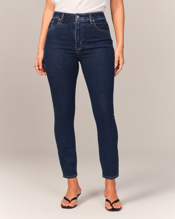 Curve Love High Rise Super Skinny Ankle Jean, Super Dark view 2