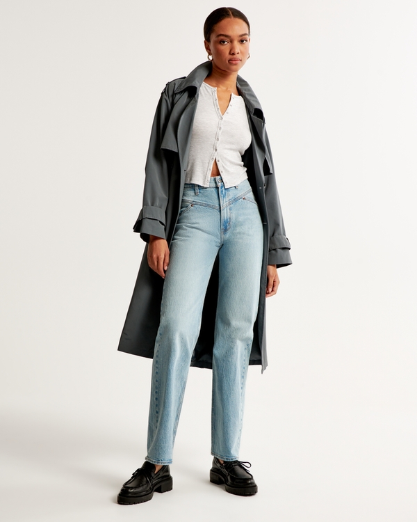 High Rise 90s Relaxed Jean, Medium With Front Yoke view 1