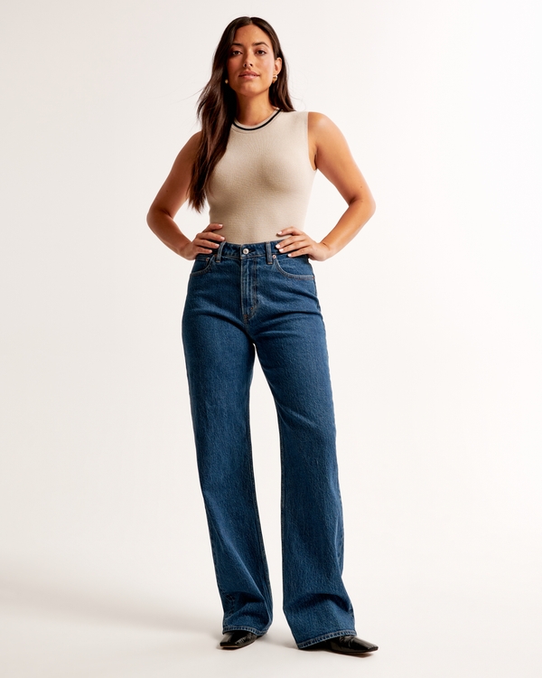 Curve Love High Rise 90s Relaxed Jean, Dark view 1