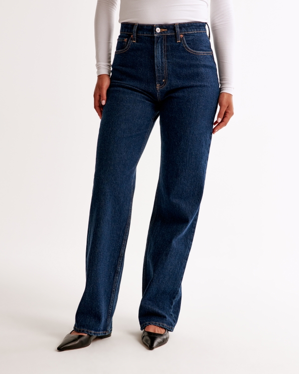 Curve Love High Rise 90s Relaxed Jean, Dark Rinse view 2
