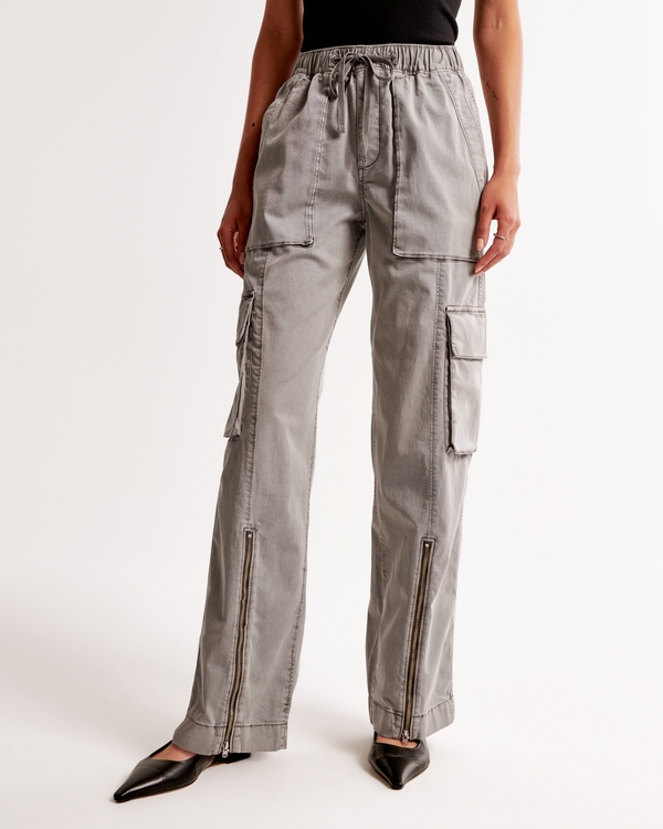 Baggy Cargo Pull-On Pant, Frost Gray view 2