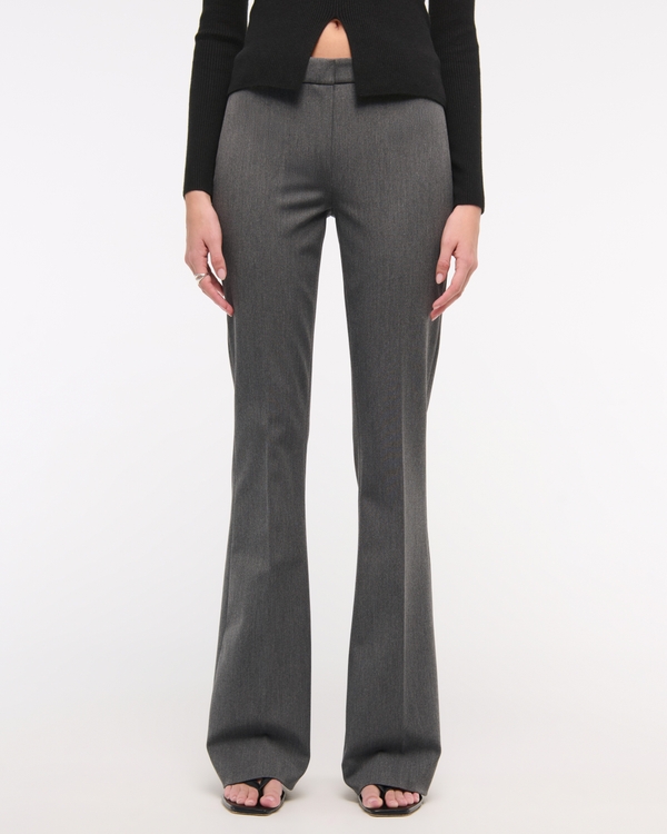 Low Rise Stretch Slim Boot Pant, Dark Gray view 2