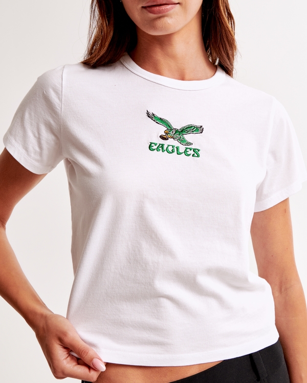 Short-Sleeve Philadelphia Eagles Graphic Skimming Tee, Eagles view 2