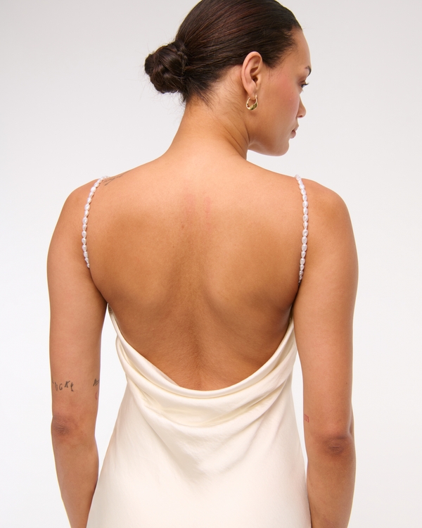 Faux Pearl Strap Maxi Dress, Pearl view 2