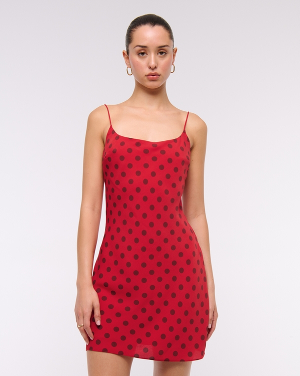 The A&F Julia Slip Mini Dress, Red Dot view 1