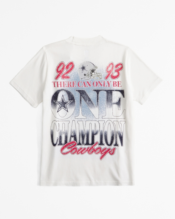 dallas cowboys graphic tee, Cream view 2