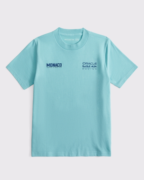 oracle red bull racing graphic tee, Glass Blue view 2