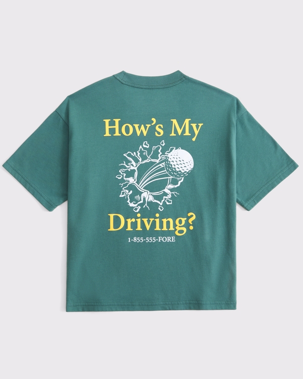 abercrombie golf club graphic tee, Deep Sage view 1