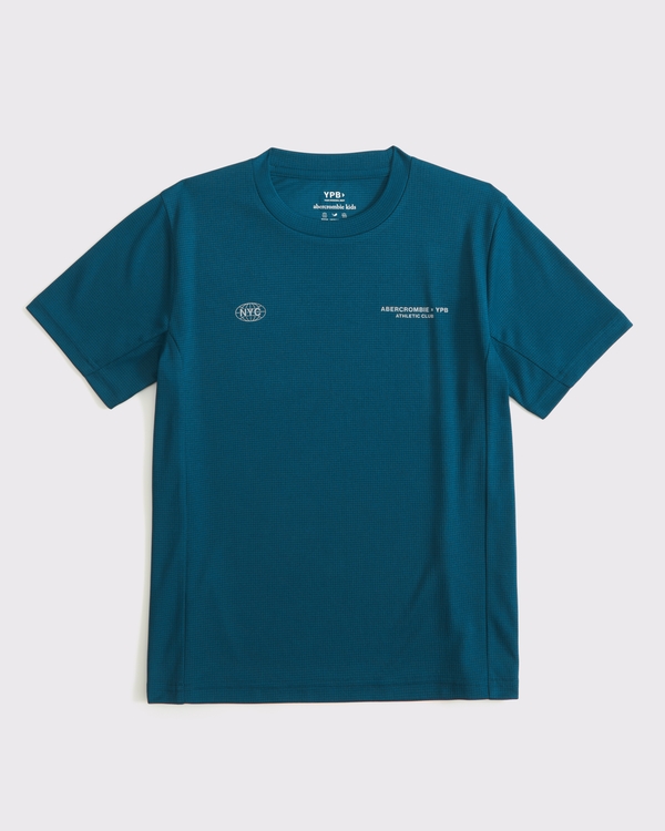 ypb active logo tee, Blue view 1