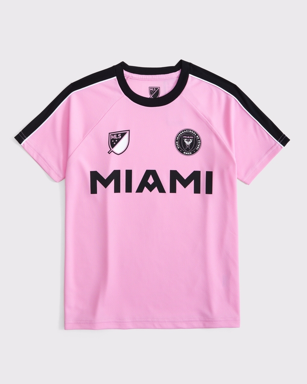 inter miami cf short-sleeve fashion top, Bubblegum Pink view 1
