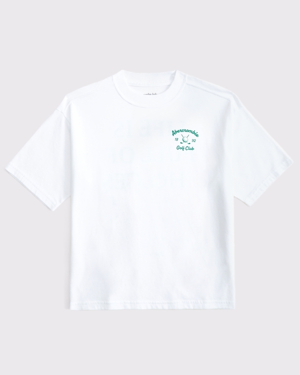 abercrombie golf club graphic tee, White view 2