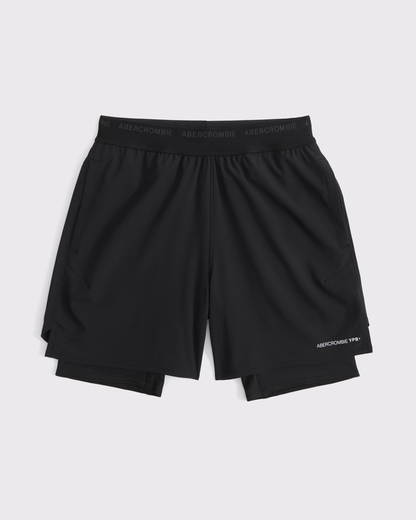 ypb motiontek twofer shorts, Black view 1