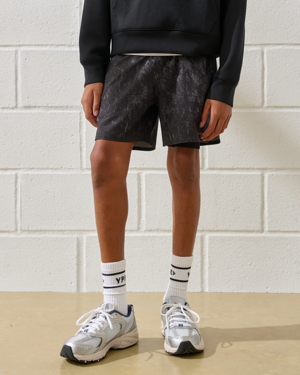ypb motiontek twofer shorts, Black Pattern view 1