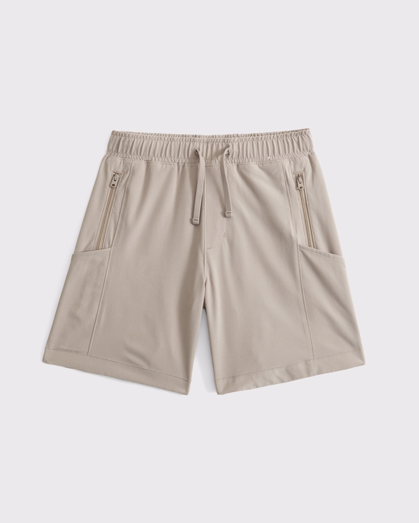 a&f club shorts, Taupe view 2