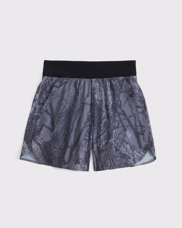 ypb runtek training shorts, Gray Camo view 2