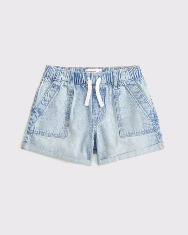 high rise relaxed pull-on shorts, Light view 1