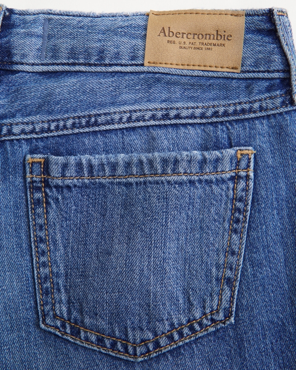 lightweight low rise baggy jeans, Medium Wash view 2